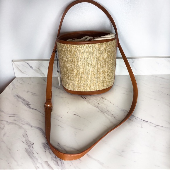 Who What Wear Handbags - Brown bucket purse drawstring